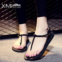 xmistu student simple roma sandals silhouette slippery silhouette sandwich sandals slippers rome flat with slides girl slippers