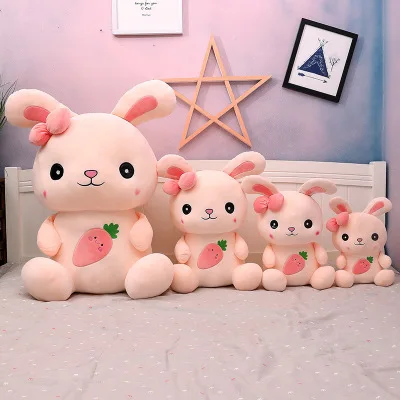 Плюшевая игрушка кролик редис 42 см/55 см/65 см детская мягкая набивная кукла