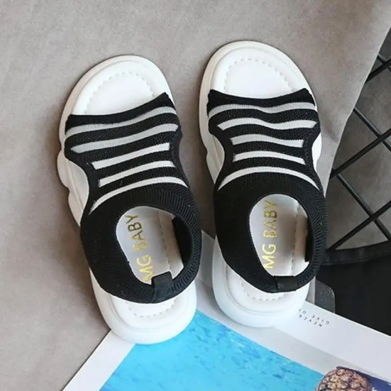 2020 новые модные сандалии для маленьких девочек и мальчиков пляжная обувь с