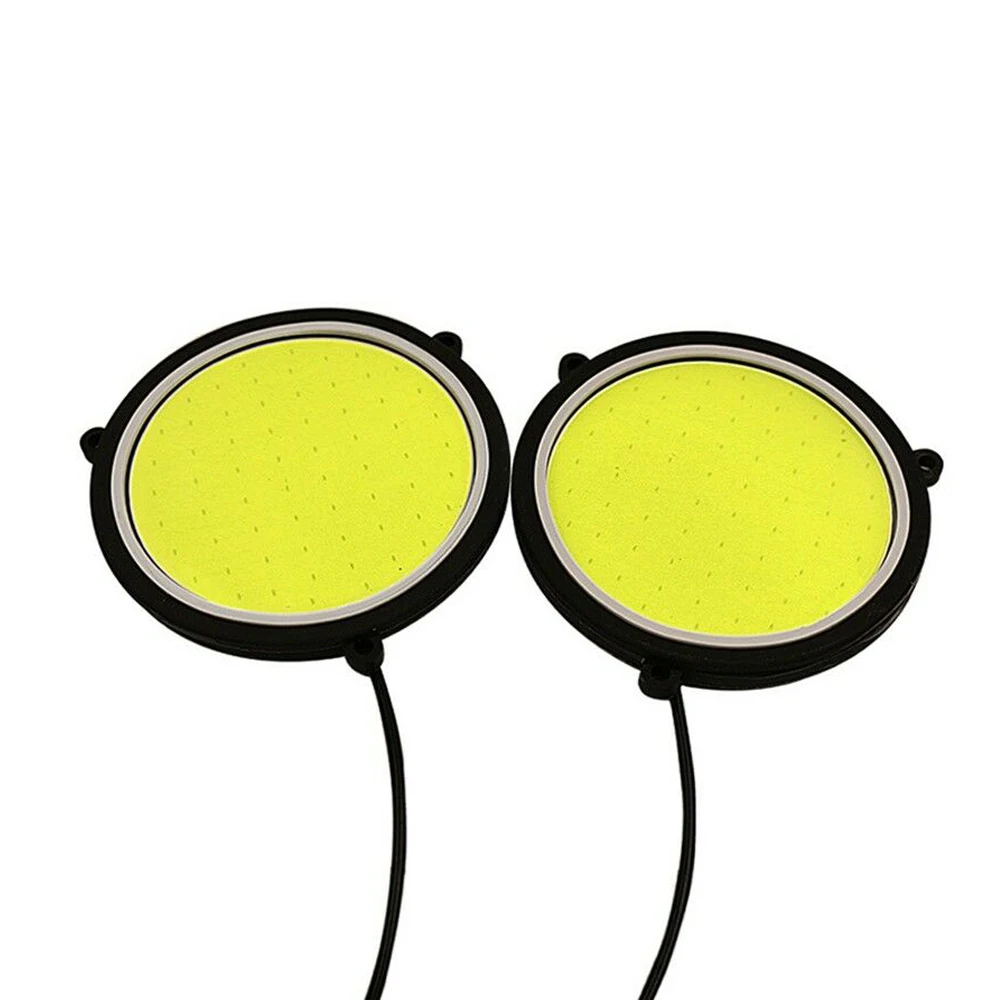 AOSHIKE 2019 Новый 90 мм DC 12V COB IP65 круглый дневной ходовой свет 10 Вт белый светодиодный