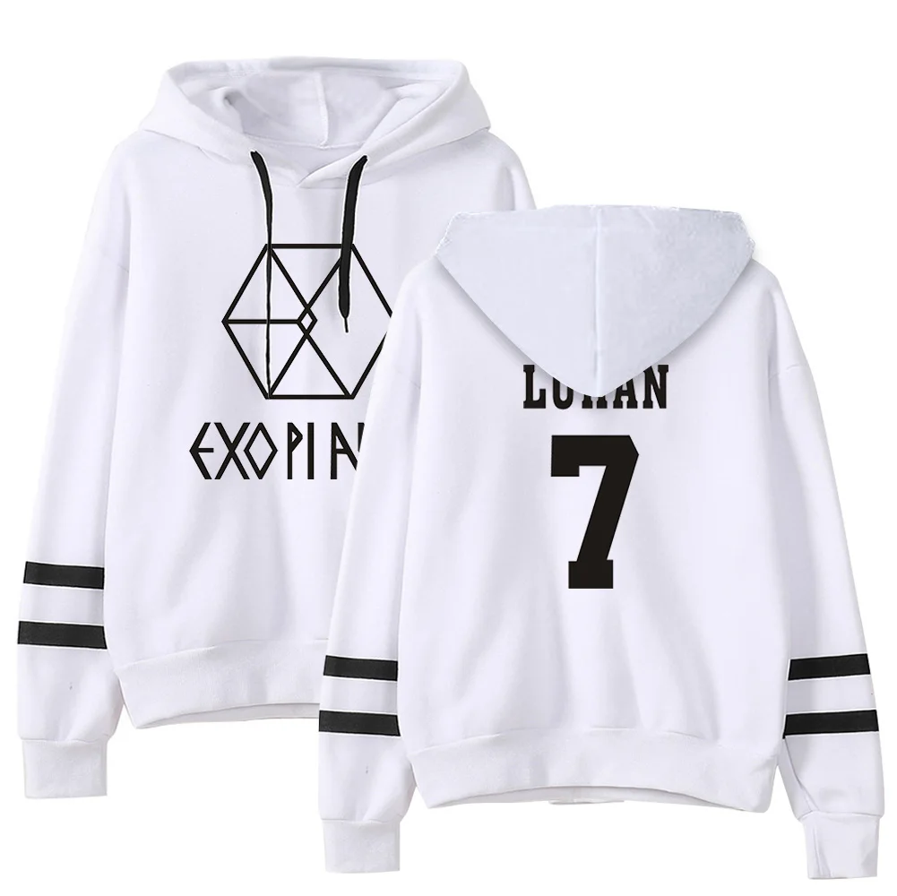 Kpop EXO милый женские худи Harajuku Повседневная Толстовка с капюшоном корейский стиль свободная толстовка с капюшоном женские флисовые толстовки пуловер Топ