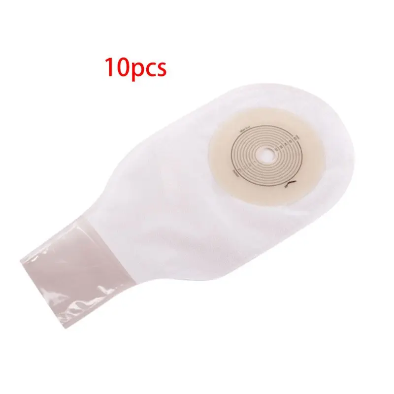 10 шт взрослых одноразовые сумки с колостомией Ostomy поставки Drainable мешок для Ileostomy Stoma уход открытый закрытый конец Cut-to-Fit