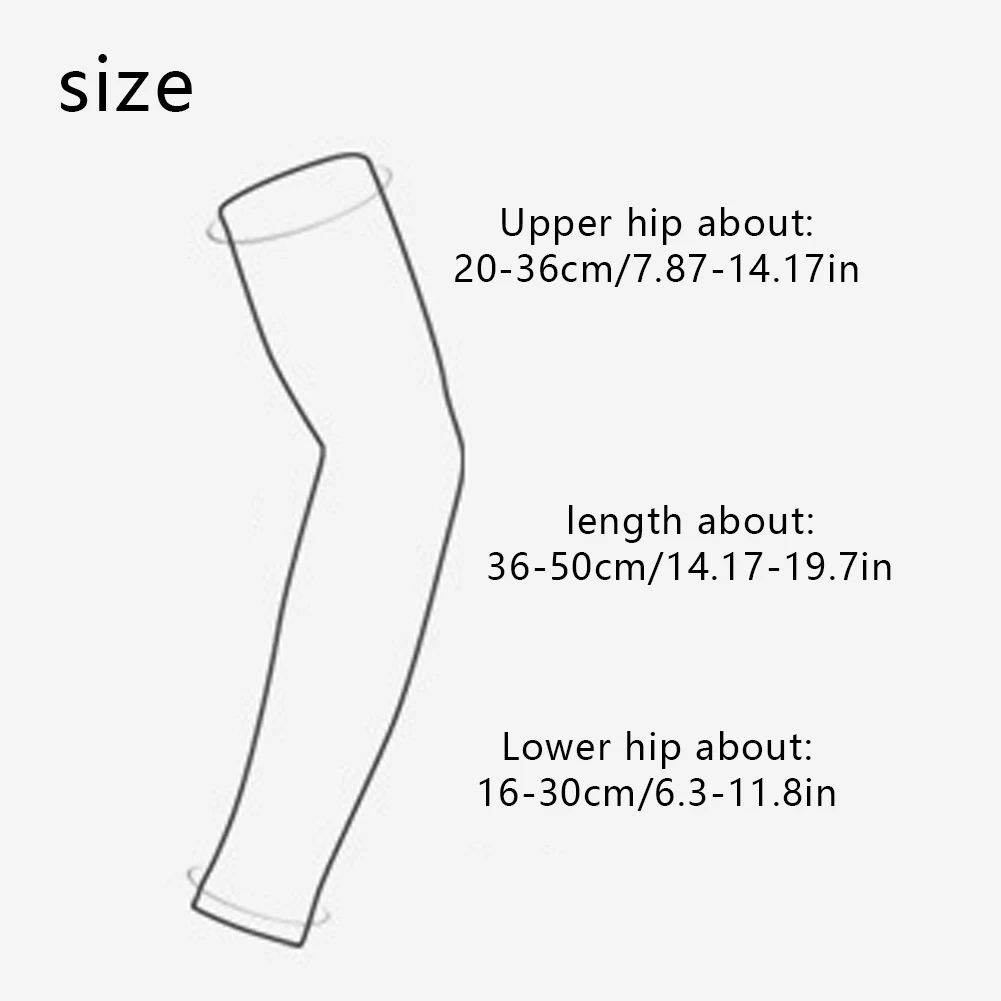 

1Pair Sun Protection Ice Silk Sleeves Arm Sleeves Summer UV Protection Ice Cool Cycling Running Fishing Climbing Driving Cover
