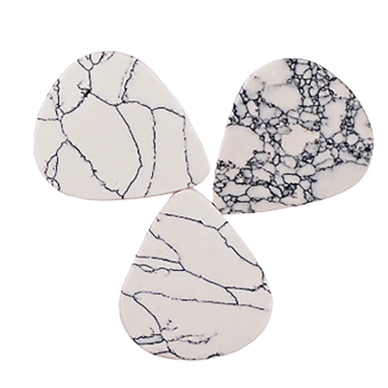 

Медиаторы для гитары из натурального камня, медиаторы для гитары 3 шт./лот, медиаторы для гитары с подвесками из смешанных камней