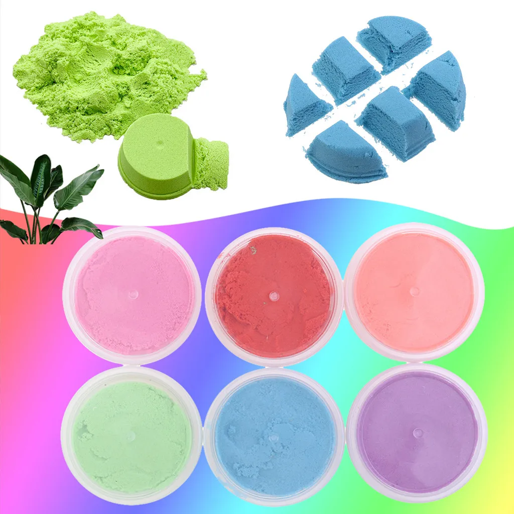 80 г динамический песок игрушки волшебная глина сделай сам мягкий не липкий