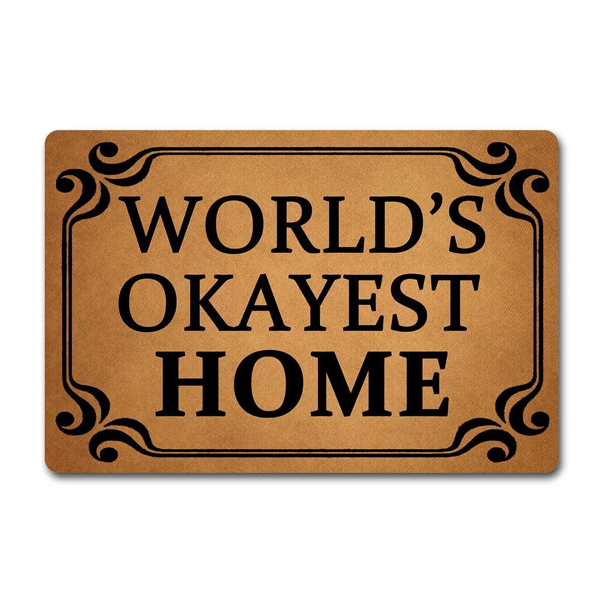 Забавные противоскользящие резиновые коврики для дома Okayest в мире с