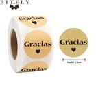 500 шт. круглых французских наклеек спасибо. Фотонаклейки для оформления подарков, посылка печки, скрапбукинга