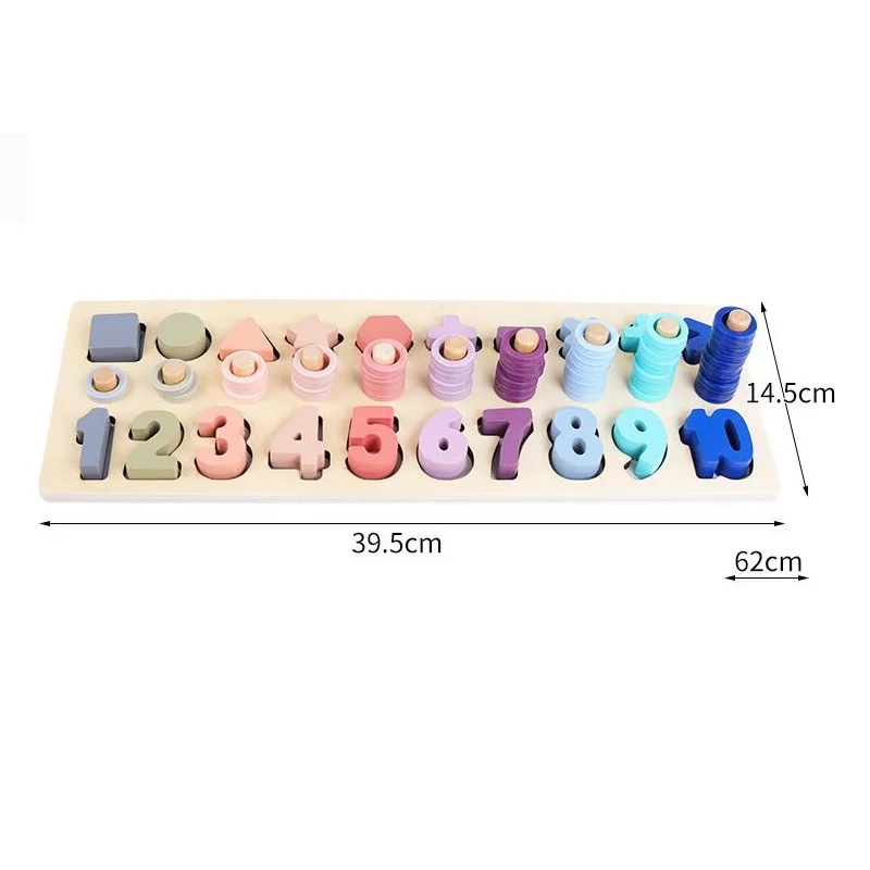 Монтессори Eduactional Toys цифровая логарифмическая доска Обучающие деревянные