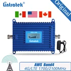 Lintratek 4G усилитель сигнала 17002100 ретранслятор LTE AWS группа 4 CDMA GSM850 шт 1900 МГц 700 МГц усилитель сигнала мобильного телефона