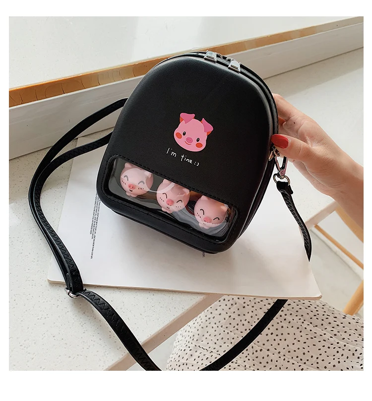 Милая желтая утка прозрачный Ita Bookbags женские рюкзаки с мультяшным принтом женские Мини кожаные школьные сумки для девочек Pu Back Packs горячая распродажа