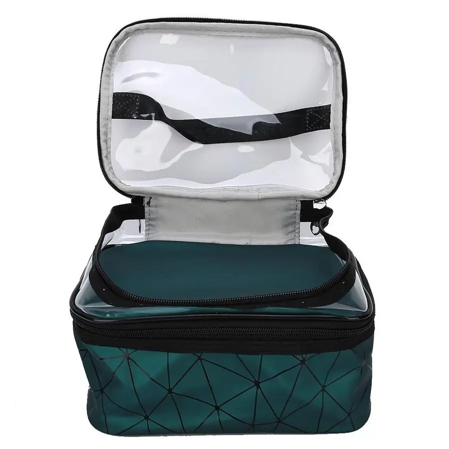 

Mulifunctional Cosmetic Case Double Layer Portable Makeup Bag Lozenge Fashion Toiletry Storage Organizer for Make-Up