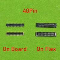 2pcs 40pin lcd display fpc connector for xiaomi mi 10 mi10 proredmi note10 4ghongmi note 10 4g screen plug on motherboard