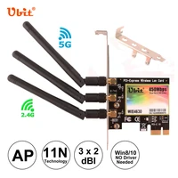 ubit dual band wireless pci express adapter wie4630 speed up to 450mbps 2 4g5g wi fi network card for desktop computers