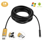Эндоскоп 2 в 1, 8 мм, 720P, с камерой USB, для смартфонов на Android, с поддержкой OTG и ПК, CMOS, Бороскоп, отоскоп, цифровой микроскоп