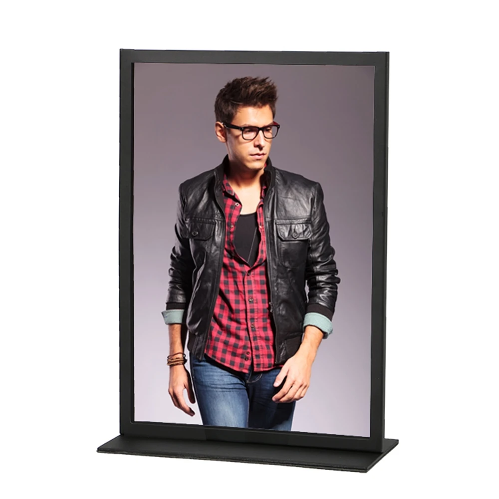 Металлическая Двухсторонняя Настольная рекламная стойка A4 для постера