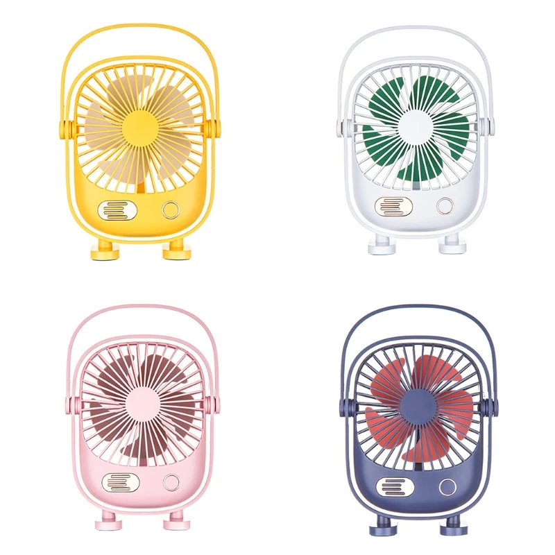 

Small Desk USB Rechargeable Sturdy Table Fans with 3 Speeds for Bedroom Office