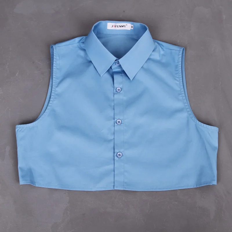 Женская блузка с воротником обманкой белая однотонная хлопковая черная со