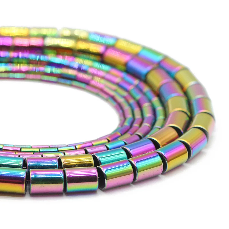 

Круглые разноцветные бусины из гематита и натурального камня, аксессуары для браслетов, 4x 1/5x 3/6x4 мм