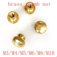 10pcs m3 m4 m5 m6 m8 m10 brass round blind end step knurled thumb nuts