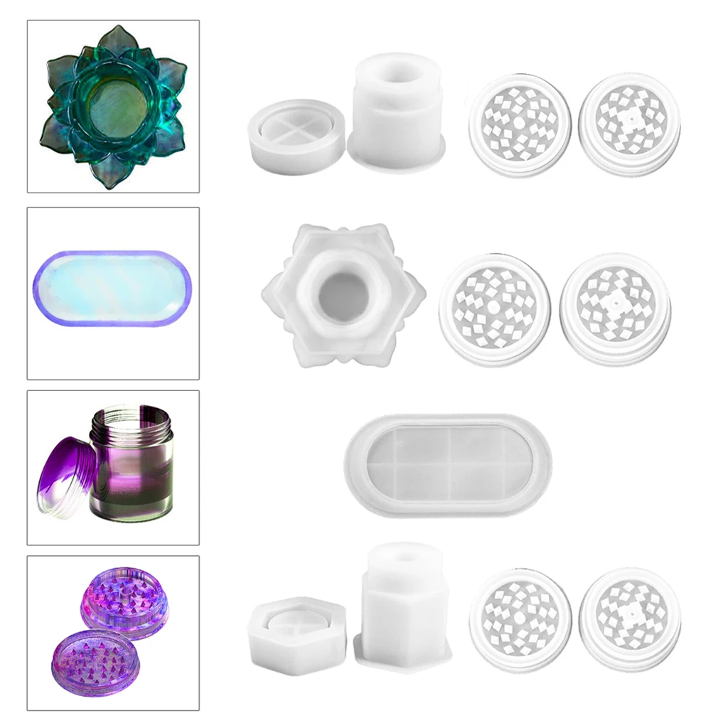 

Grinder Resin Mold Spice Mills Silicone Mould DIY Jewelry Container Storage