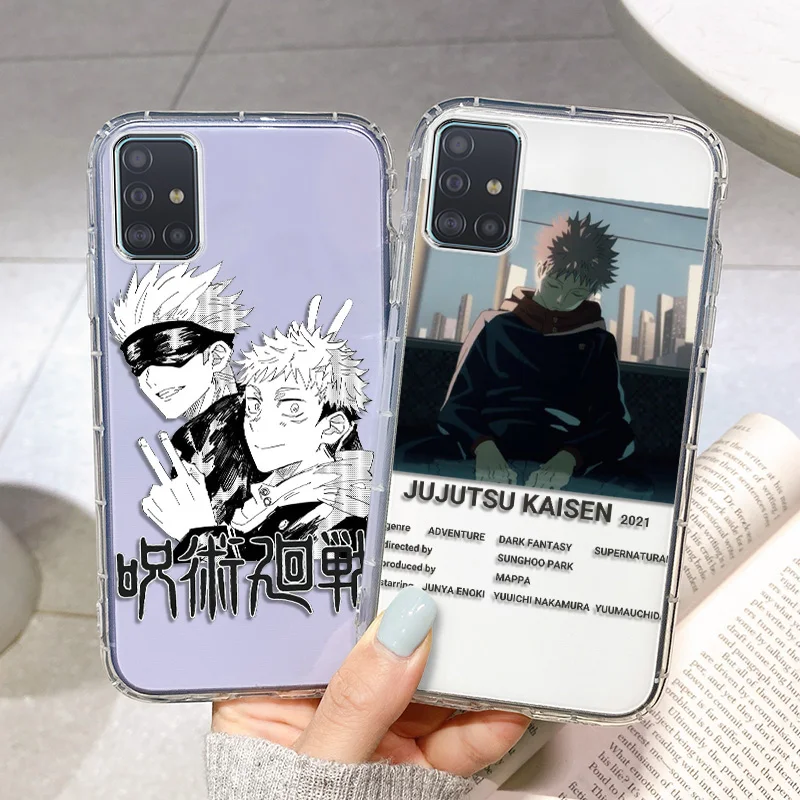 For Samsung A51 Cases Jujutsu Kaisen Anime Case Samsung A53 A52 A52S 5G A71 A32 A12 A70 A50 S22 Ultra S21 S20 FE A73 A31 Covers