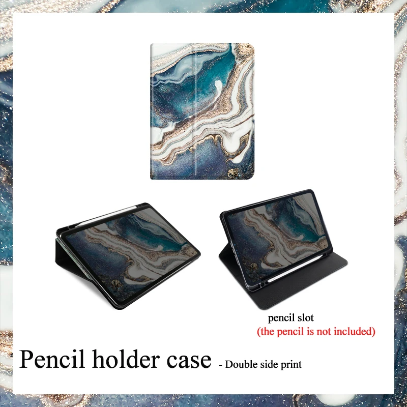 Зеленый золотой мраморный умный чехол для iPad Pro 9 7 6th 7th 11 air 10 5 12 2 Mini4 2019 планшета с