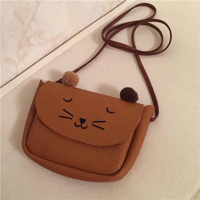 F204-BROWN Растаянная овечка для девочек, маленький кошелек для монет, кошелек для детей, сумка для монет, детский держатель денег бумажник, милый подарок для детей, Сумка с пингвином - Цвет: F204-BROWN