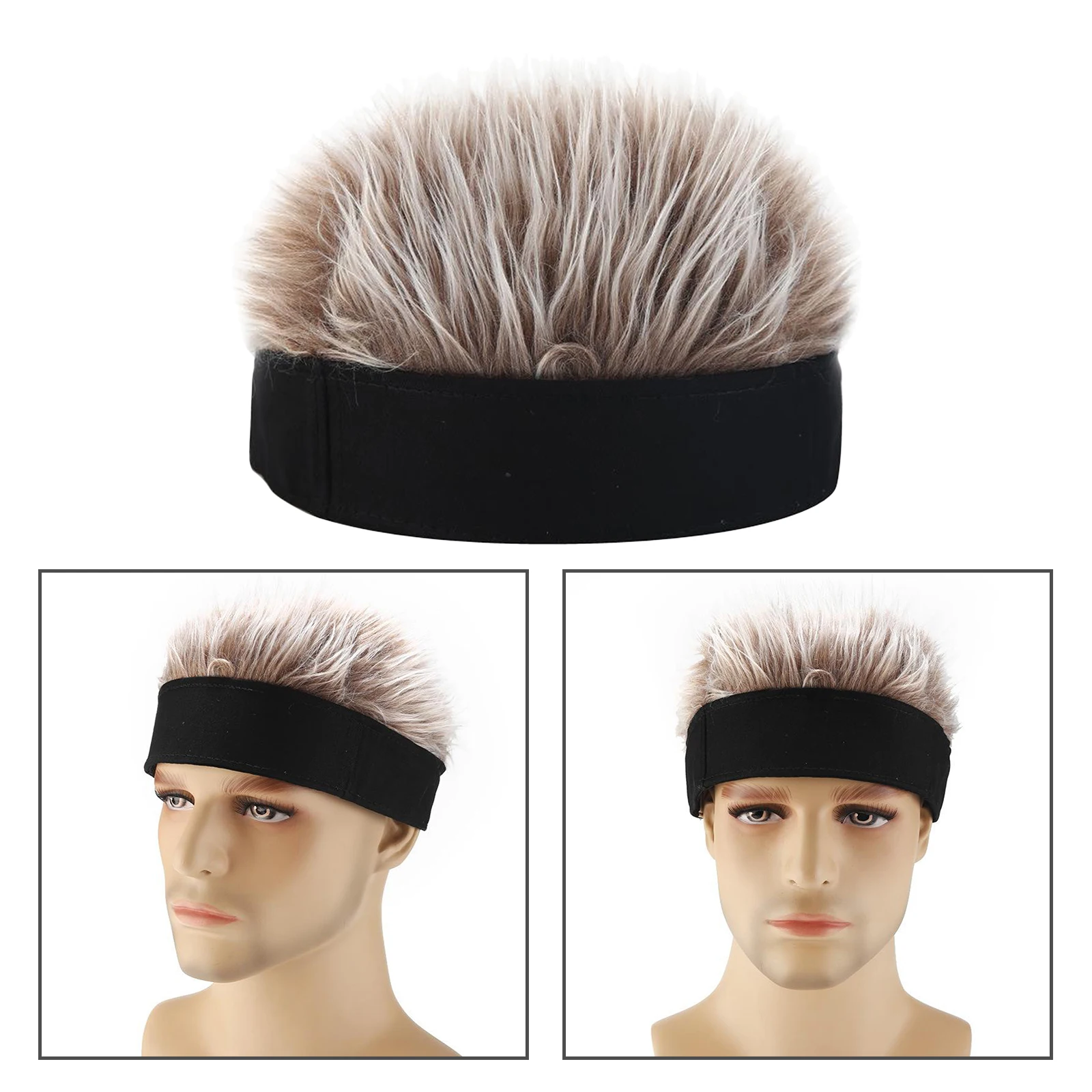 Unisex Men Women Sailor Landlord Hat Roll Up Retro Brimless False Hair | Спорт и развлечения