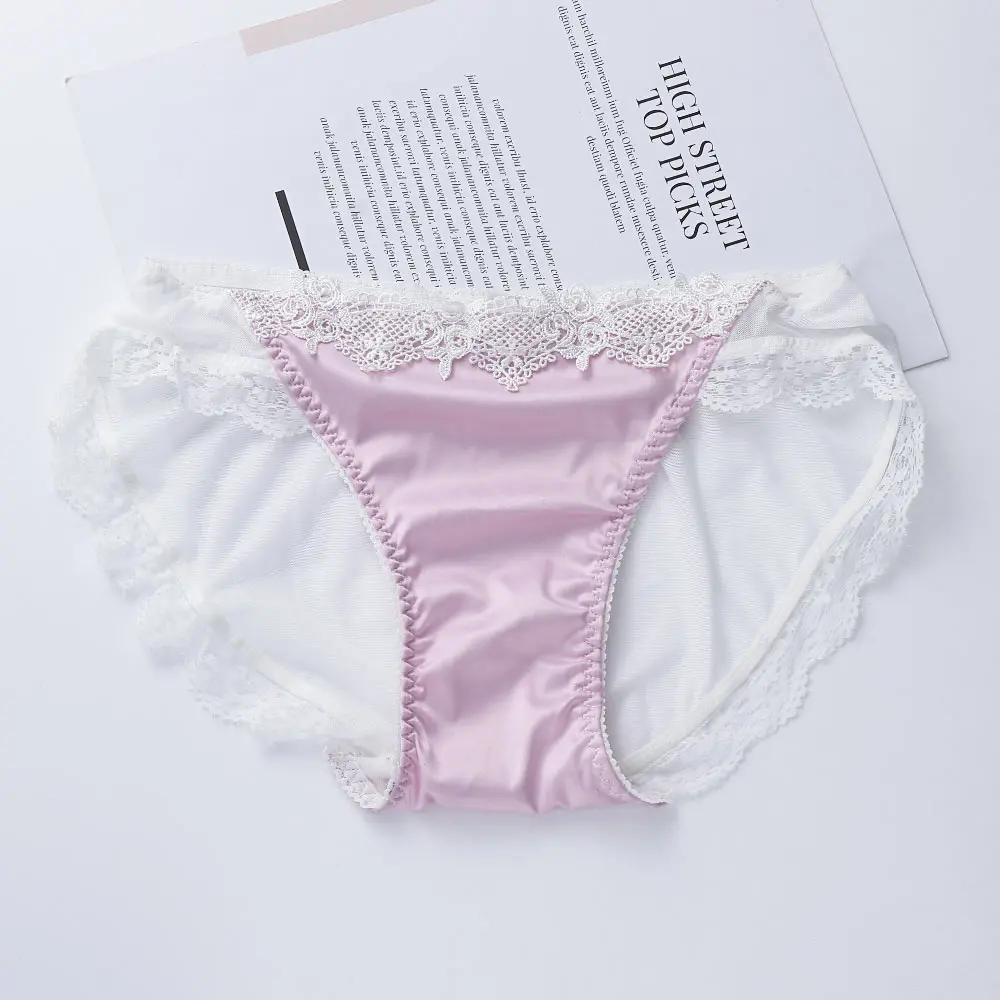 Роскошное нижнее белье сексуальные трусики женские кружевные однотонные с