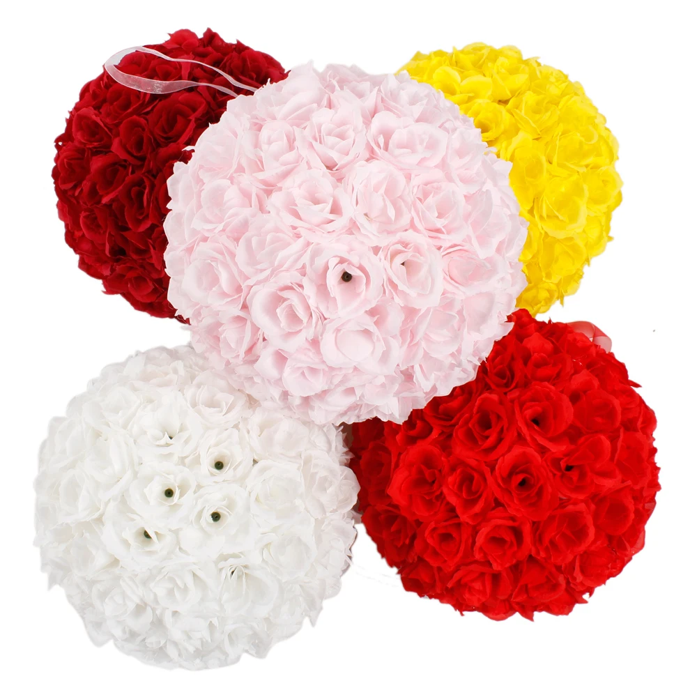 

5Pcs 25CM Flower Balls Wedding Decoration Pink