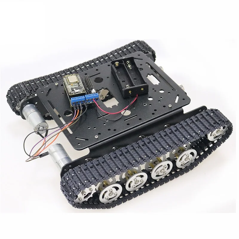 ESP8266 RC умный робот шасси танка с двойным двигателем постоянного тока + Nodemcu