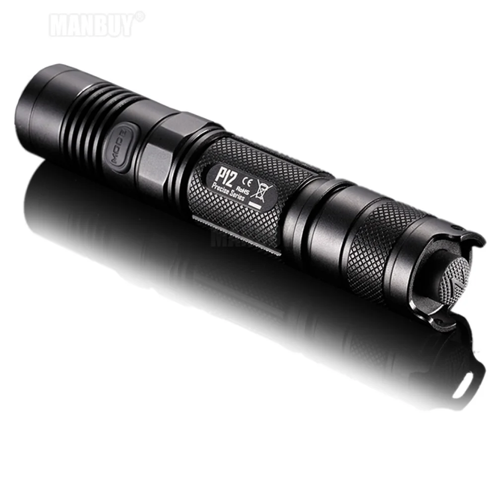 20% скидка NITECORE P12 тактический фонарик Cree XM-L2 U2 светодиодный 1000 LMs 18650 карманный для