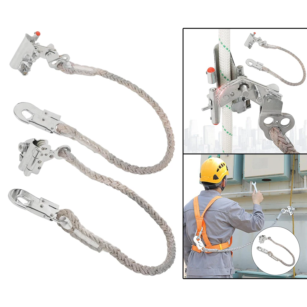 

Rope Grab with Lanyard Snap Hook Outdoor Climbing Fall Protection