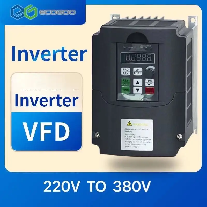 

VFD 4KW-11KW 50hz to 60hz single phase 220v ac to 3 phase 380v ac frequency converter inverter for motor speed control