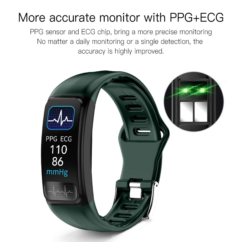 Умный Фитнес браслет PPG ECG SP02 датчик обнаружения IP67 водонепроницаемый умный