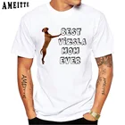 Смешная умная футболка для лучшего друга Венгерской визулы, новинка, летние мужские повседневные топы с коротким рукавом и изображением собаки Венгера, крутые футболки для мальчиков белого цвета