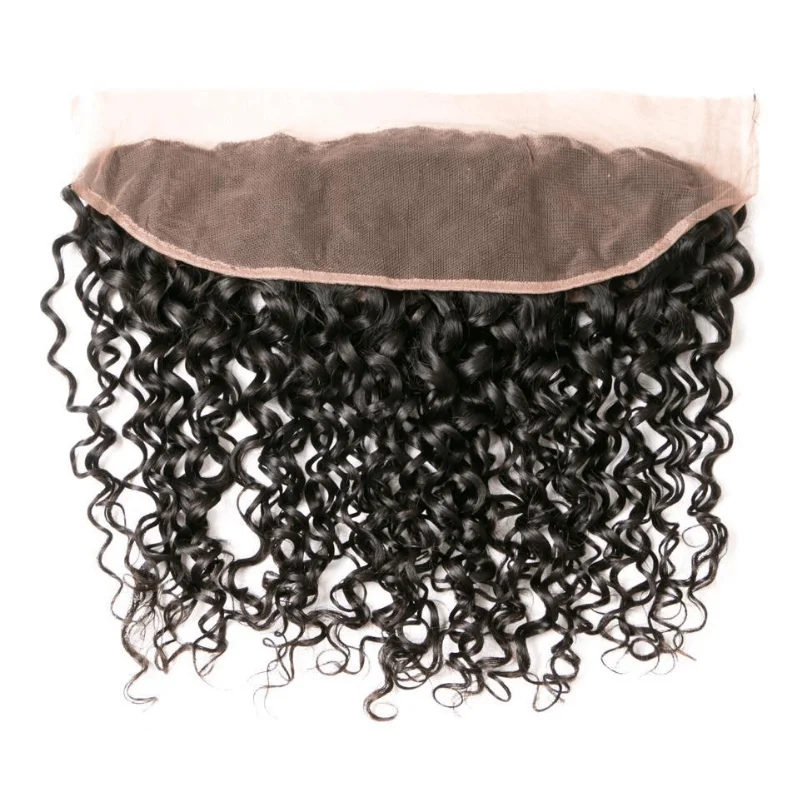 

Natural Black Water Wave 13X4 Lace Frontal 100% Human Hair