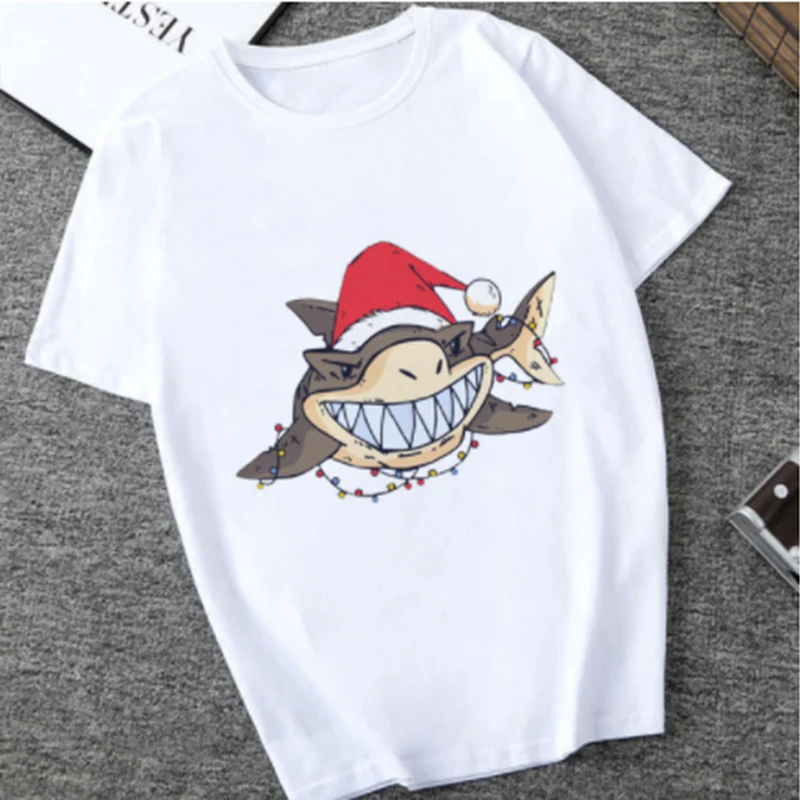 Lus Los женские футболки с принтом в виде акулы удовольствие Графический Детские