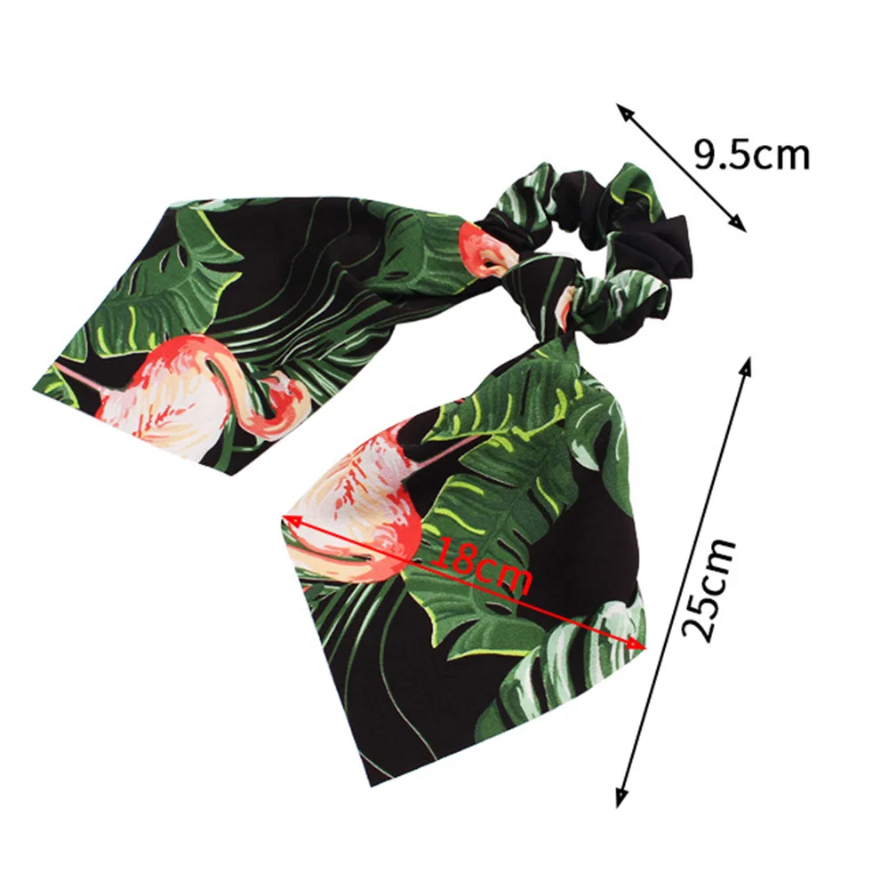 Женская Длинная лента для волос с принтом эластичная повязка леопардовым