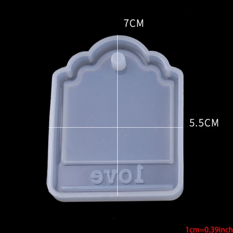 

6 Pieces Christmas Theme Resin Molds, Pendant Decoration Molds with Hanging Hole U4LF