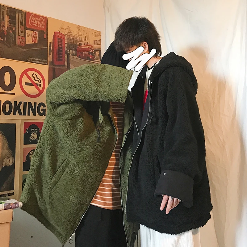 2019 зимняя новая Корейская версия овечьей шерсти с обеих сторон одежда для пары