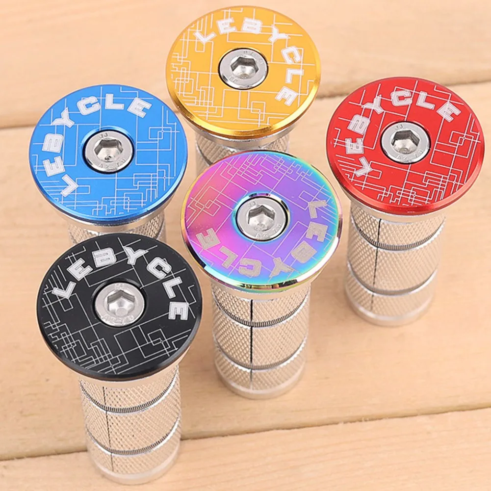 Headset Expander Top Cap Plug 1-1/8 in MTB Bike Stem Fork Top Cover 1 Set Bicycle Stem Expanding Nut Bolt For 25.4/28.6mm Forks