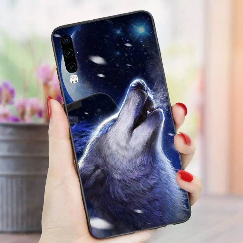 

Howling wolf pictures Phone Case For Huawei P9 P10 P20 P30 Pro Lite smart Mate 10 Lite 20 Y5 Y6 Y7 2018 2019
