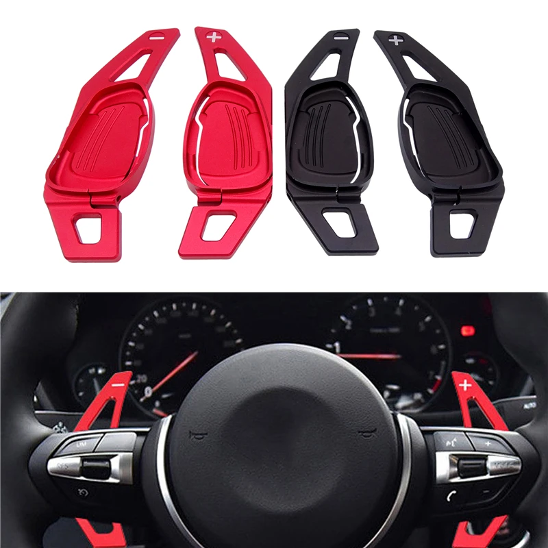 2pcs Aluminum Car Gear Shifter Steering Wheel Shift Paddle DSG Extension For Audi A5 S3 S5 S6 SQ5 RS3 RS6 RS7 Car Style