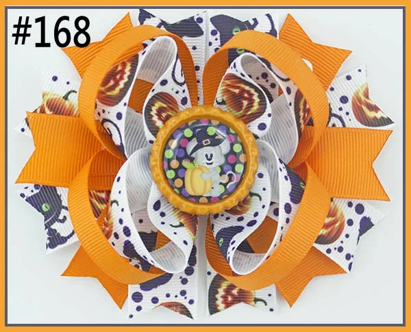 Бесплатная доставка C group 80 шт. Бутик на Хэллоуин банты для волос День