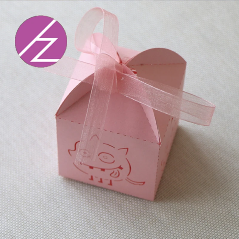 

50pcs Cut Baby Lioness Elves Decoration Candy BoxesCandy Box For Party Favor Box And Wedding Decoration Gift Free Shipping