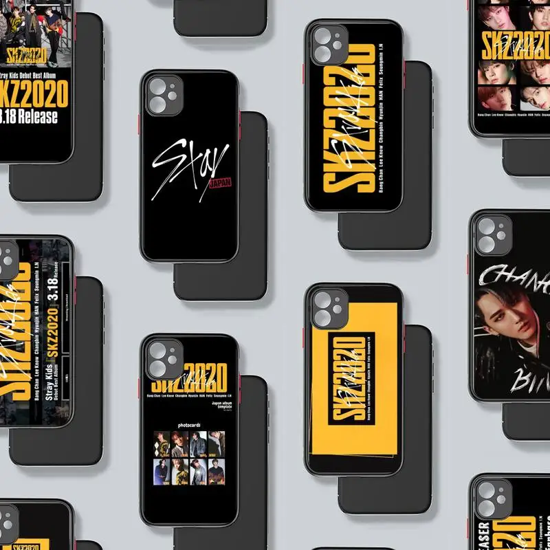 

Stray Kids SKZ2020 kpop Phone Case matte transparent For iphone 7 8 11 12 plus mini x xs xr pro max cover