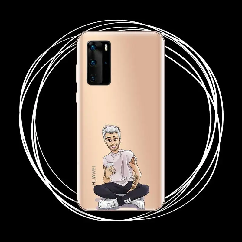 

Zayn malik Britain singer Phone Case Transparent for Huawei P honor 8 10i 20 30 40 smart 2019