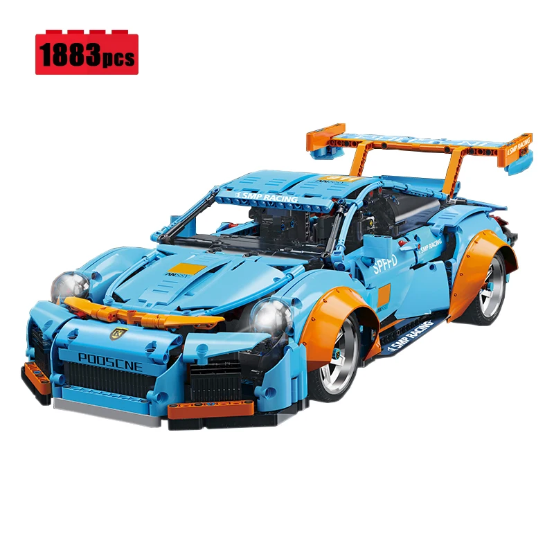 

High Tech Supercar Building Block Assembling MOC Technical Sports Car Bricks Educational Toys for Children Christmas Gift Set