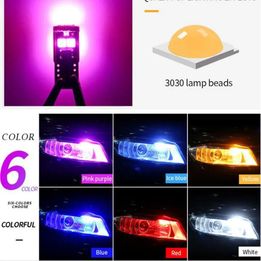 

NEW T10 3030 Highlight Decoding Car Led Width Lights Headlight Bulbs Waterproof License Plate Lights Spotlight